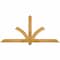 Ekena Millwork Redmond Rough Sawn Timber Gable Bracket, Western Red Cedar, 72"W x 33"H x 4"D x 4"F, 11/12 Pitch GBW072X33X0404RED00RWR - alternate 1